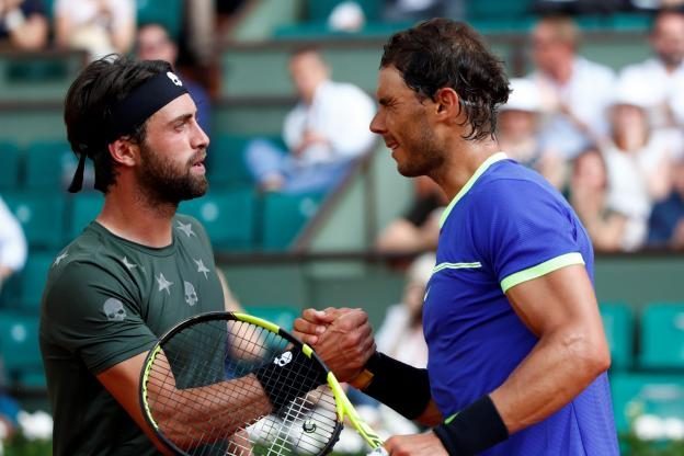 Соперником Николоза Басилашвили в 1\8 финала  US Open будет Рафаэль Надаль