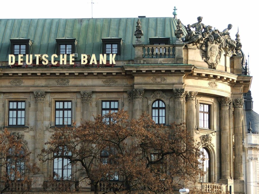Deutsche Bank-ი ევროზონის უმსხვილესი 50 კომპანიის ინდექსიდან ამოვარდა