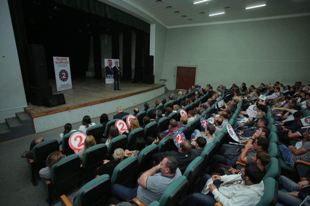 „ევროპული საქართველოს“ პრეზიდენტობის კანდიდატი მხარდამჭერებს ქობულეთში შეხვდა