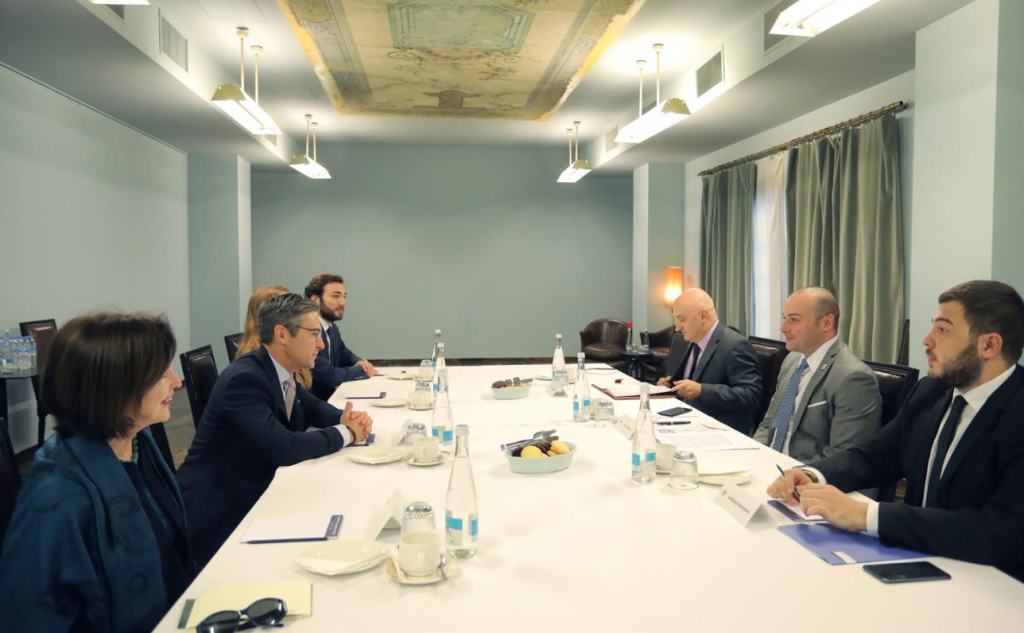მამუკა ბახტაძე ატლანტიკური საბჭოს აღმასრულებელ ვიცე-პრეზიდენტს შეხვდა