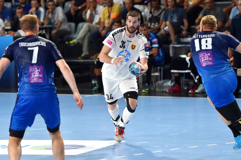 Vuko Borozan of Vardar during the Champions League - Group A, 1st Day match between Montpellier and Vardar Skopje on September 15, 2018 in Montpellier, France. (Photo by Alexandre Dimou/Icon Sport via Getty Images)