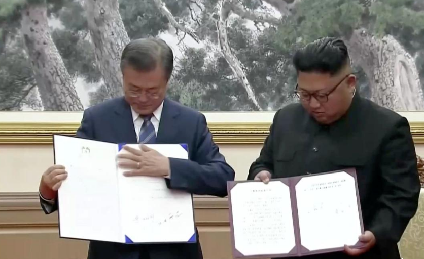 ჩრდილოეთ და სამხრეთ კორეის ლიდერებმა ერთობლივ განცხადებას მოაწერეს ხელი