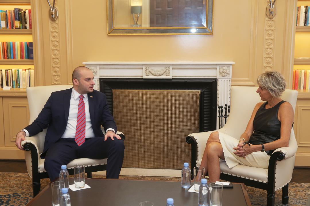 პრემიერი ამერიკელ ექსპერტებს საქართველოს საგარეო პოლიტიკის პრიორიტეტებზე ესაუბრა