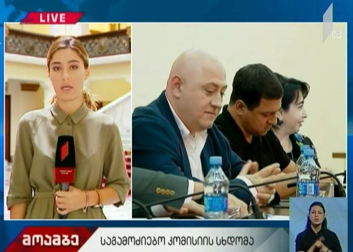 საგამოძიებო კომისიის სხდომა