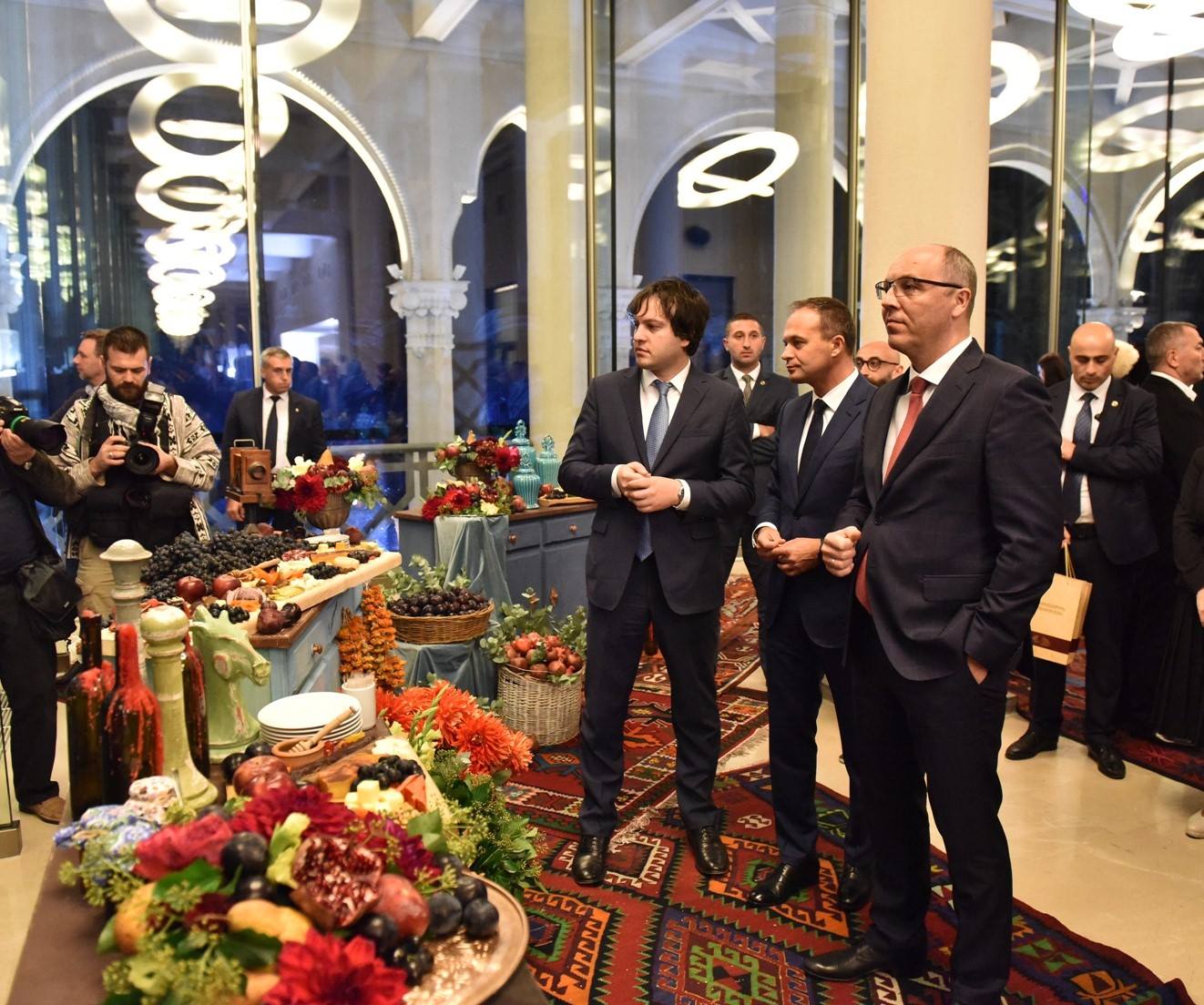 საქართველოს, მოლდოვისა და უკრაინის საპარლამენტო ასამბლეის წევრთა პატივსაცემად მიღება გაიმართა
