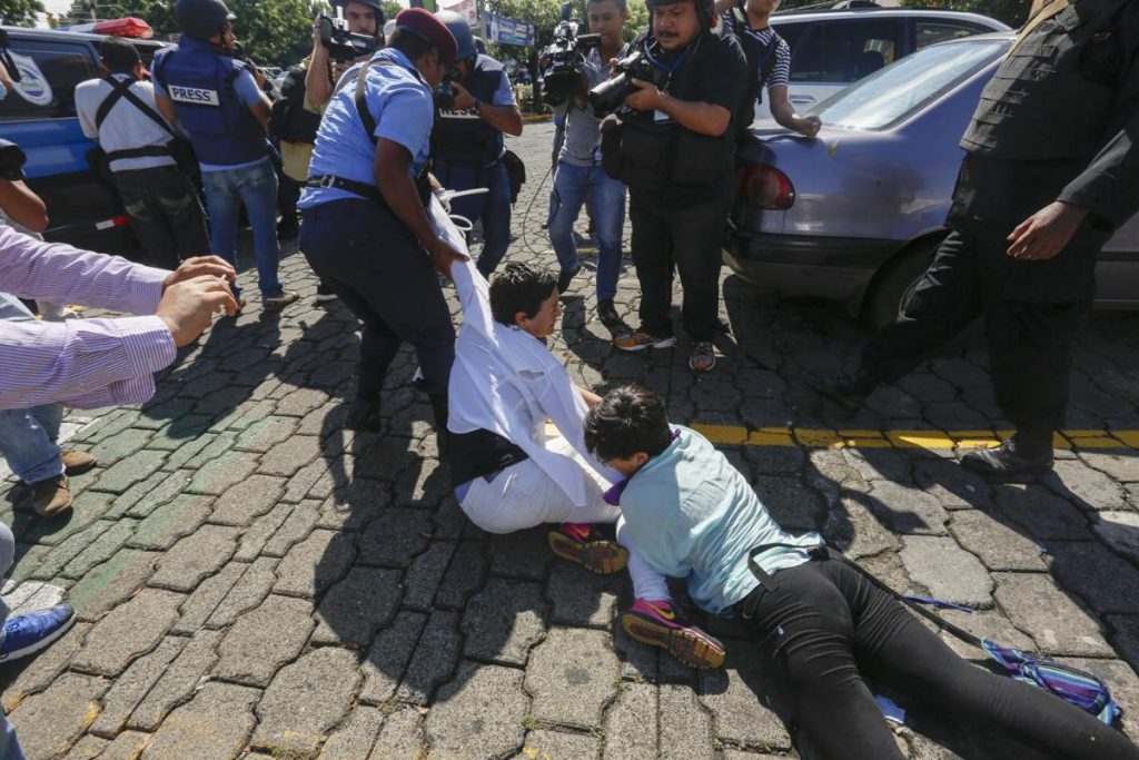 ნიკარაგუის პრეზიდენტის საწინააღმდეგო აქციაზე 26 ადამიანი დააკავეს