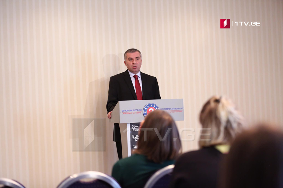 დავით ბაქრაძე ზესტაფონში მხარდამჭერებს შეხვდა