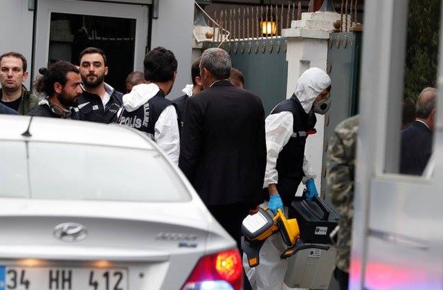 İstanbulda Səduyyə Ərabistanı konsulunun iqamətgahında axtarış aparmaq üçün türk hüquqmühafizəçiləri getdilər