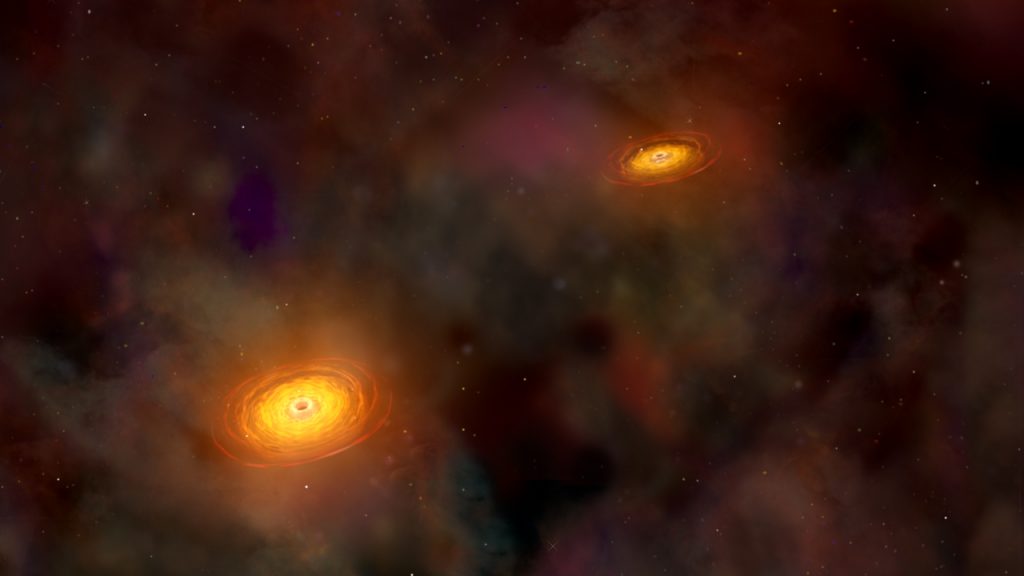 ასტრონომებმა სუპერმასიურ შავ ხვრელთა შერწყმის ნიშნები დააფიქსირეს