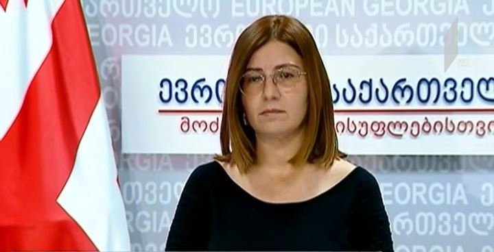 ირმა ნადირაშვილის ბრიფინგი