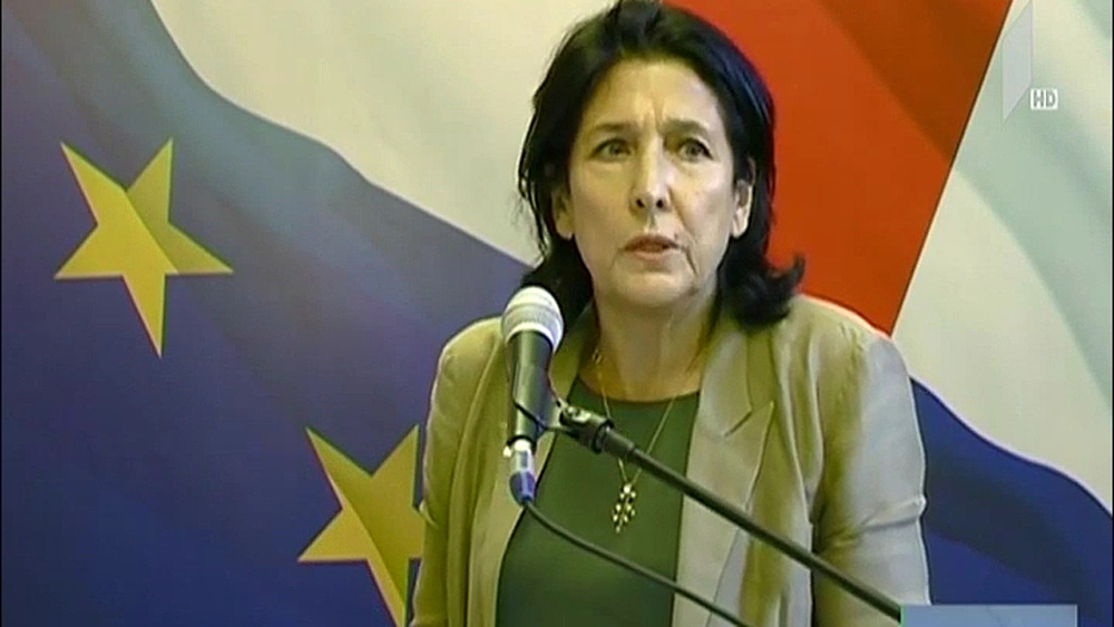 სალომე ზურაბიშვილი ადიგენში ამომრჩევლებს შეხვდა
