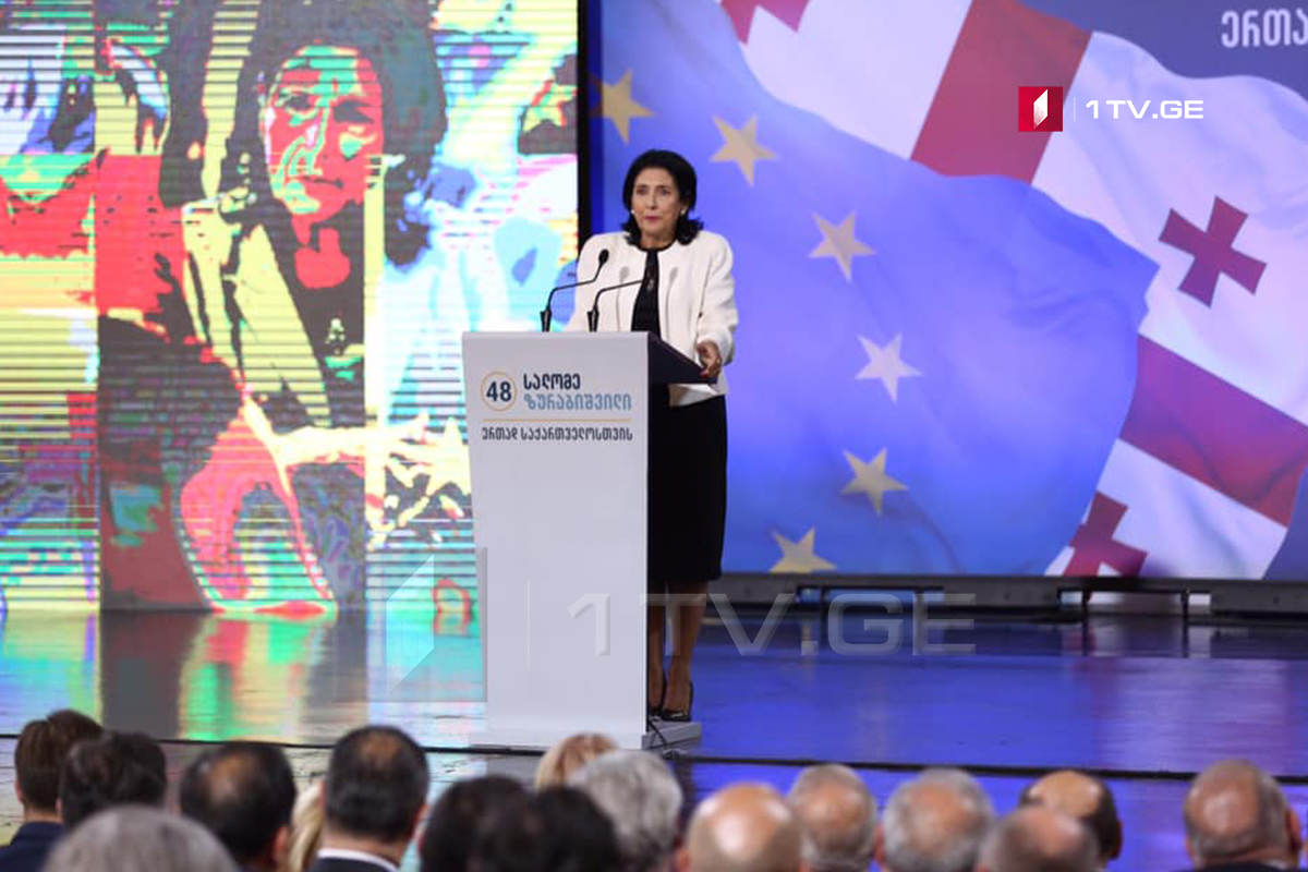 სალომე ზურაბიშვილი - ვიქნები ამ ქვეყნის პრეზიდენტი ერთი მიზნით, რომ საქმე ერთად გავაკეთოთ