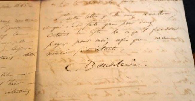 შარლ ბოდლერის წერილი, რომელშიც ის თავის მოკვლის სურვილის შესახებ წერს, აუქციონზე 234 ათას ევროდ გაიყიდა