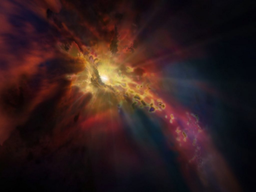 აღმოჩენილია სუპერმასიური შავი ხვრელი, რომელიც გიგანტური შადრევანივით მოქმედებს