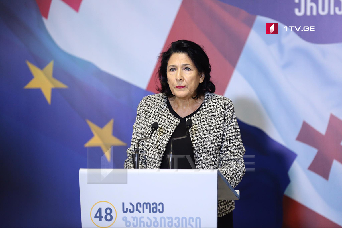 Salome Zurabishvili says she and her children were threatened with death