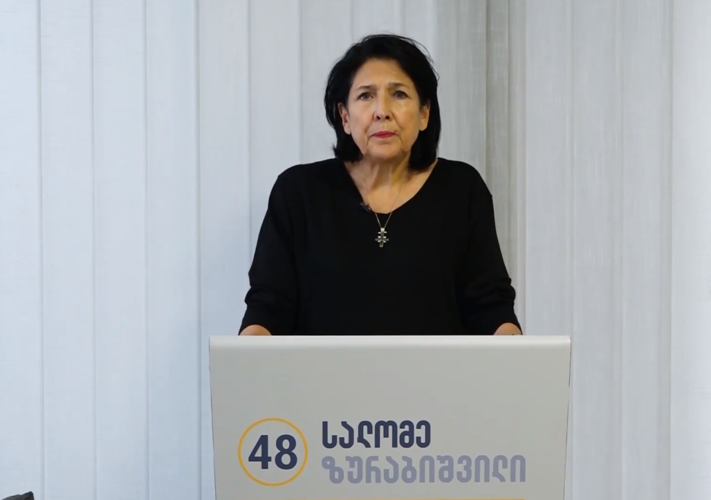 სალომე ზურაბიშვილი დიასპორის წარმომადგენლებს მიმართავს 