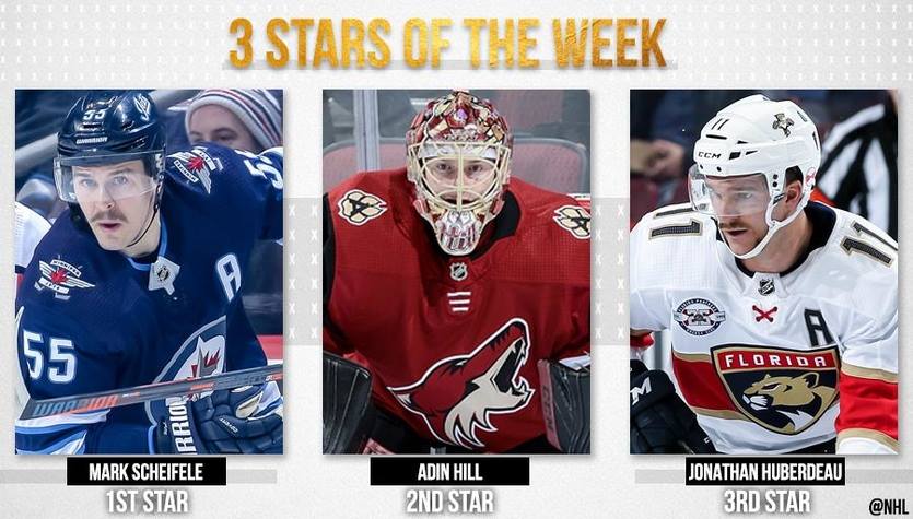 NHL-მ კვირის სამი ვარსკვლავი გამოავლინა