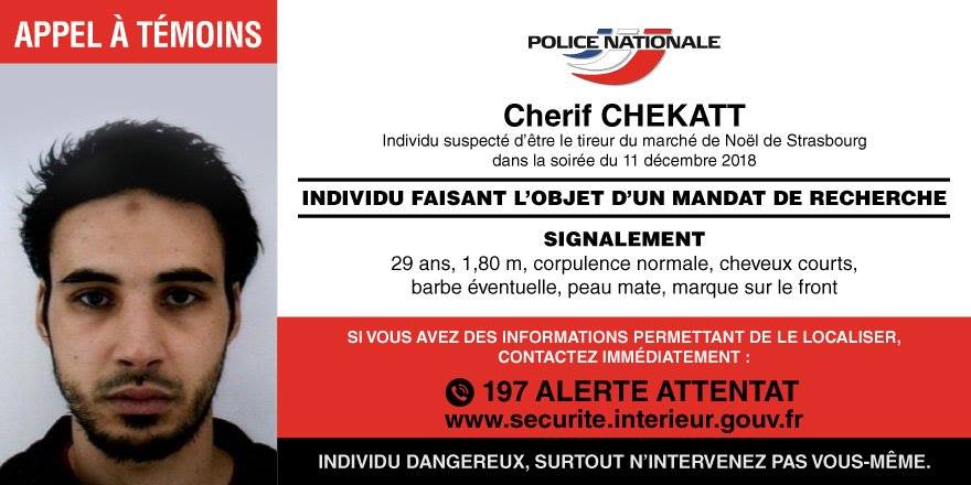 საფრანგეთის პოლიციამ სტრასბურგში, საშობაო ბაზრობაზე თავდამსხმელის ფოტო გამოაქვეყნა