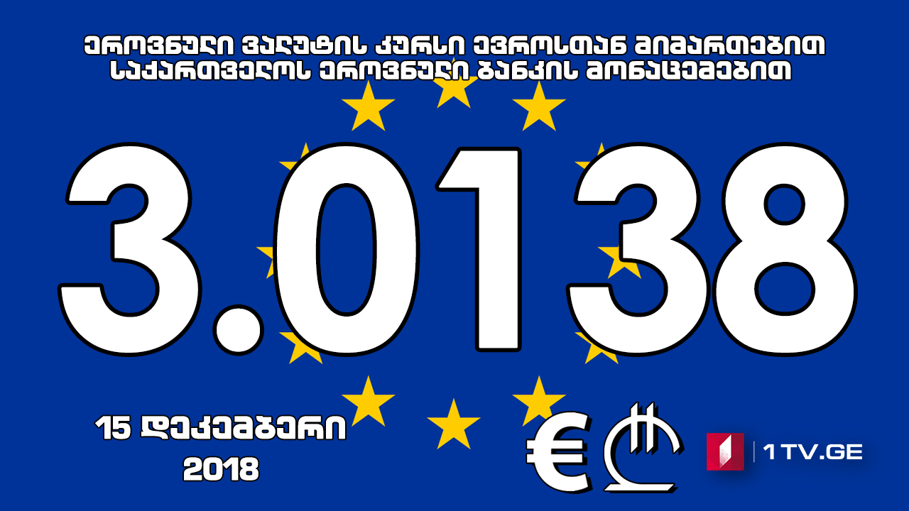 1 ევროს ოფიციალური ღირებულება 3.0138 ლარი გახდა