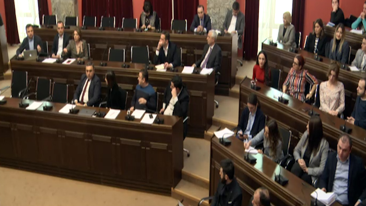 საქართველოს პარლამენტის იურიდიულ საკითხთა კომიტეტის სხდომა ხმაურის ფონზე მიმდინარეობდა [ვიდეო]