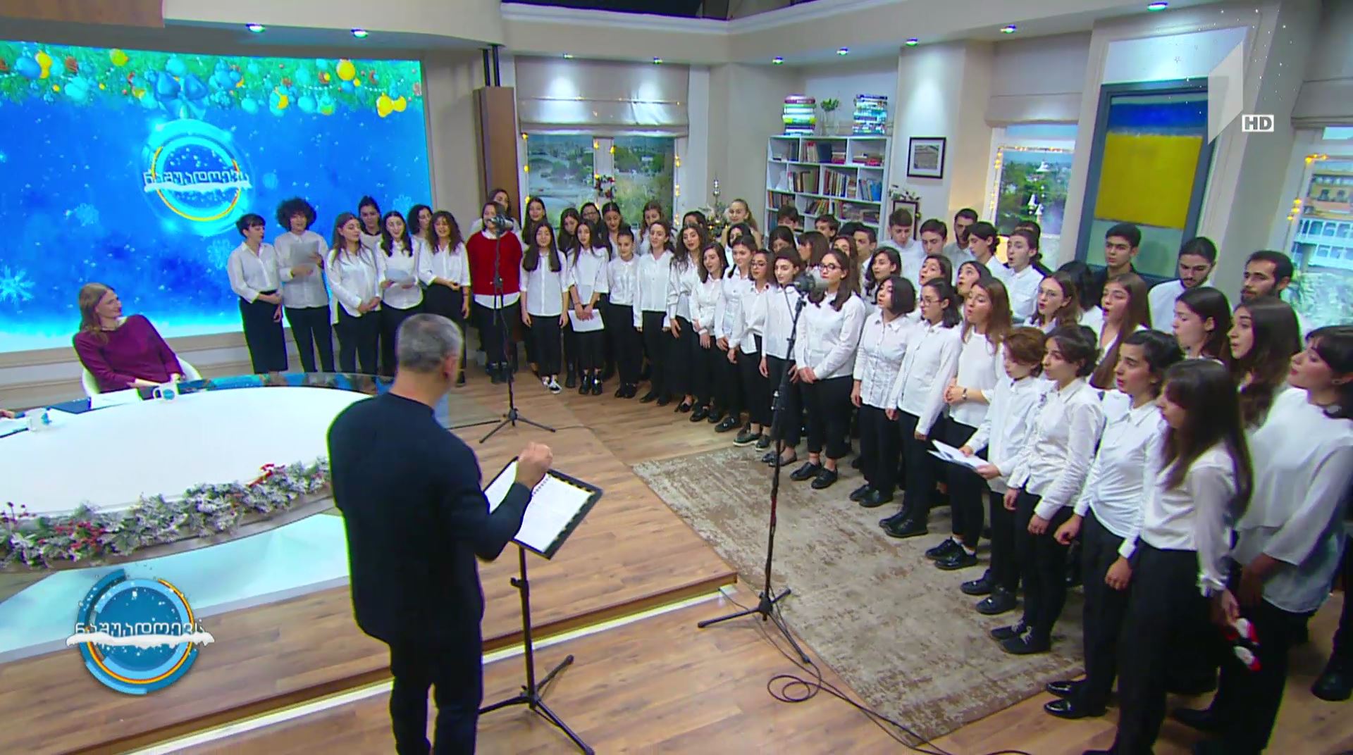 მუსიკა #ნაშუადღევს ევგენი მიქელაძის სასწავლებლის საგუნდო-სადირიჟორო გუნდი