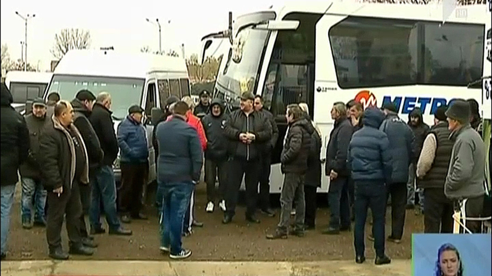 თბილისში, სადგურის მოედანზე აქცია გაიმართა
