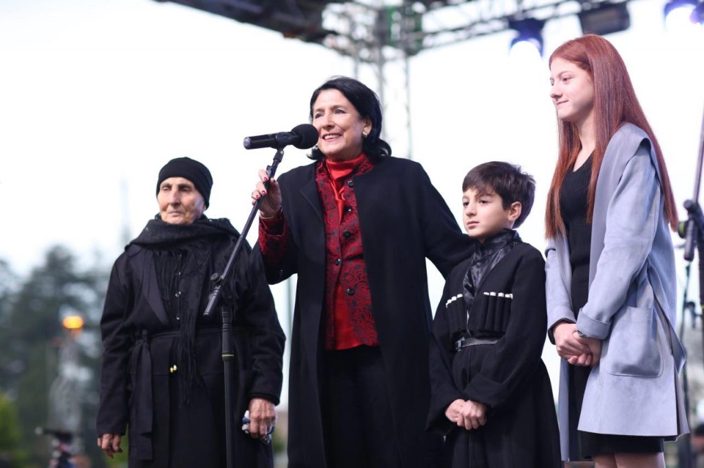 Salome Zurabishvili hosted New Year Tree Celebration for Children in Zugdidi