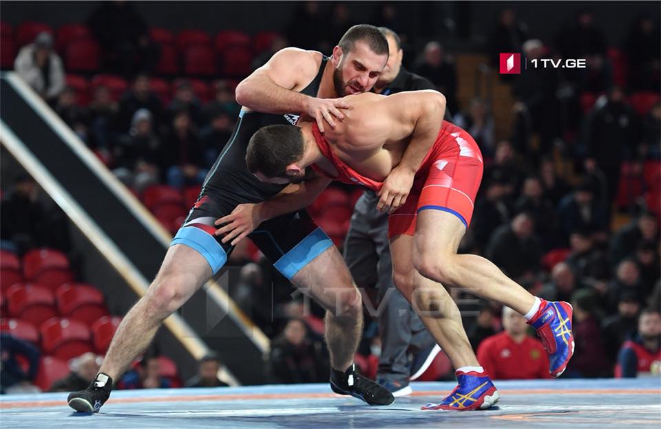 Первые финалисты Чемпионата Грузии по борьбе