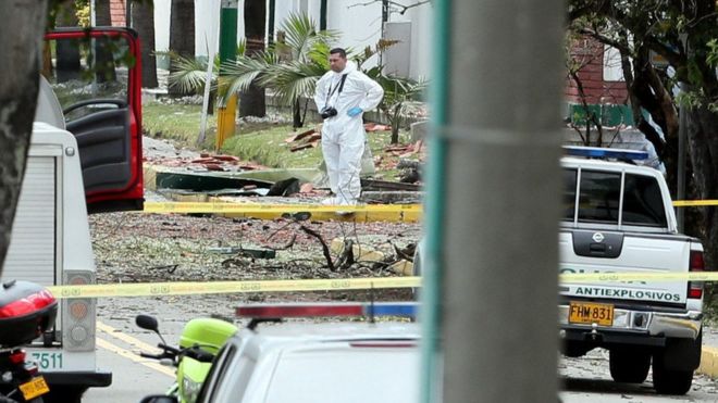კოლუმბიის დედაქალაქში, პოლიციის აკადემიასთან ავტომობილის აფეთქების დროს 20 ადამიანი დაიღუპა