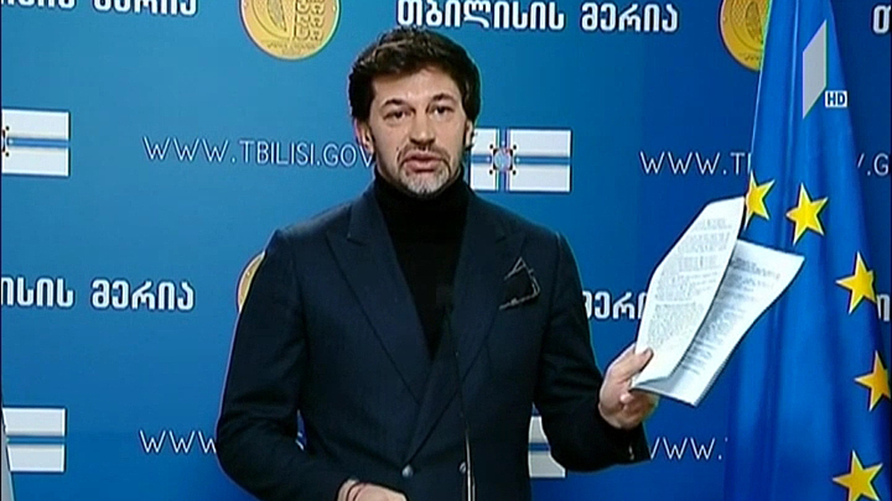 კალაძის განცხადება და ოპოზიციის კრიტიკა  