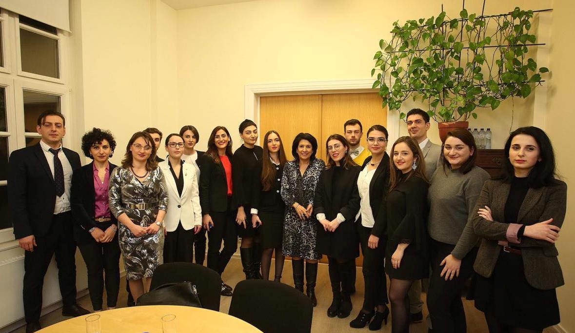 სალომე ზურაბიშვილი ბელგიაში ქართველ სტუდენტებს შეხვდა