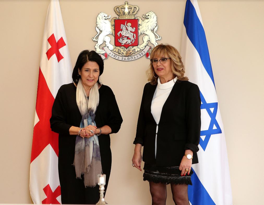 ჰოლოკოსტის მსხვერპლთა ხსოვნის საერთაშორისო დღესთან დაკავშირებით, სალომე ზურაბიშვილმა ისრაელის ელჩის მოვალეობის შემსრულებელი მიიღო
