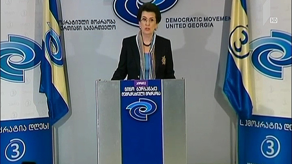 ნინო ბურჯანაძის ბრიფინგი