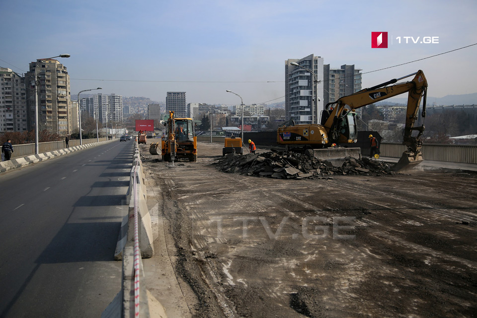 თბილისში, ვახუშტის ხიდზე ტრანსპორტის მოძრაობა ორმხრივად შეიზღუდება 