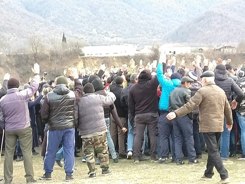 პანკისის ხეობაში ჰესების მშნებლობის წინააღმდეგ აქცია გაიმართა