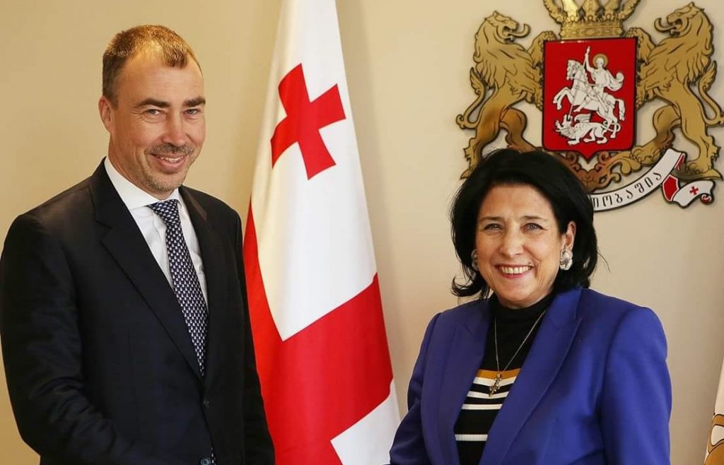 სალომე ზურაბიშვილი სამხრეთ კავკასიაში ევროკავშირის სპეციალურ წარმომადგენელ ტოივო კლაარს შეხვდა
