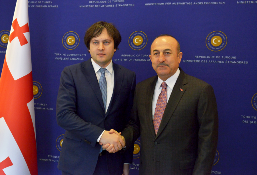 ირაკლი კობახიძე თურქეთის საგარეო საქმეთა მინისტრს შეხვდა