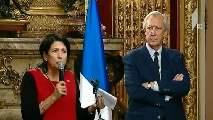 სალომე ზურაბიშვილი საფრანგეთს ეწვია