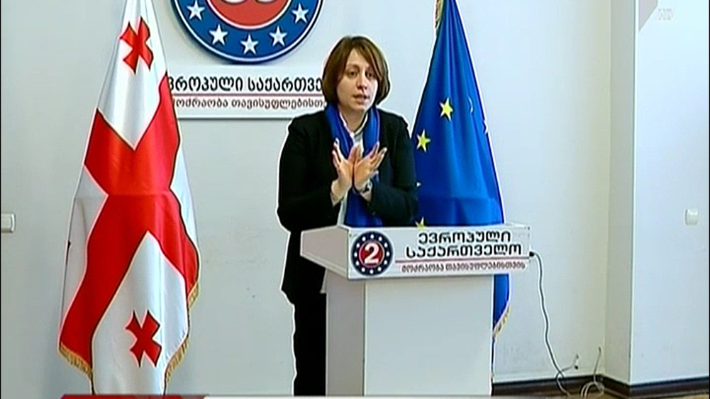 ელენე ხოშტარია დავით სერგეენკოს პარლამენტში იბარებს