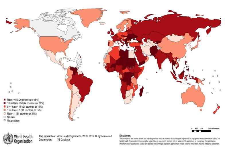 წითელას გავრცელების კოეფიციენტით საქართველო მსოფლიოში მე-3 ადგილზეა