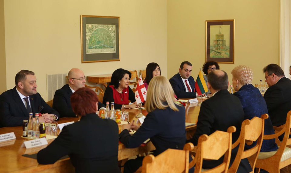 სალომე ზურაბიშვილმა და დალია გრიბაუსკაიტემ შეხვედრაზე საქართველოს ოკუპირებულ ტერიტორიებზე შექმნილი ვითარების შესახებ ისაუბრეს [ვიდეო]
