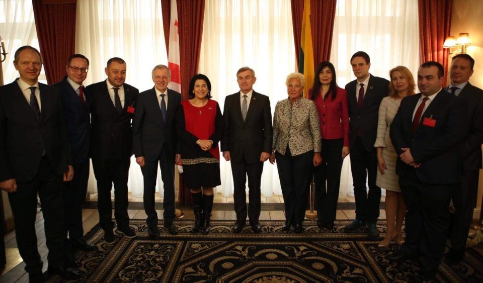 სალომე ზურაბიშვილი ლიეტუვის რესპუბლიკის სეიმის თავმჯდომარეს შეხვდა