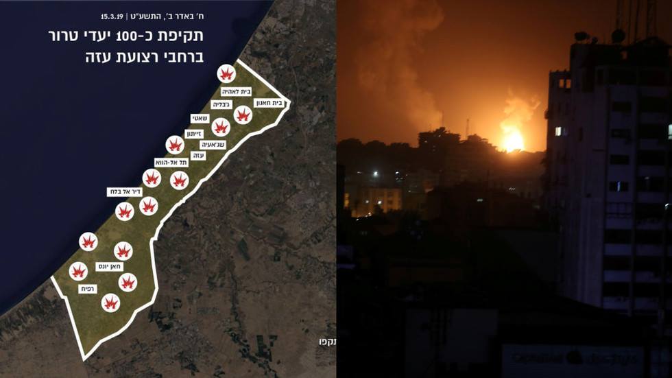 ისრაელის სამხედრო ავიაციამ ღაზას სექტორში „ჰამასის“ 100-მდე ობიექტი დაბომბა