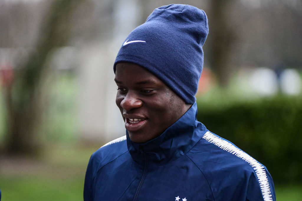 Ngolo Kante of France during the France training session at Centre National du Football on March 18, 2019 in Clairefontaine-en-Yvelines, France. (Photo by Anthony Dibon/Icon Sport via Getty Images)