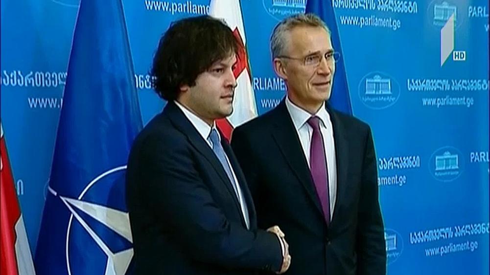 იენს სტოლტენბერგი ირაკლი კობახიძეს ხვდება