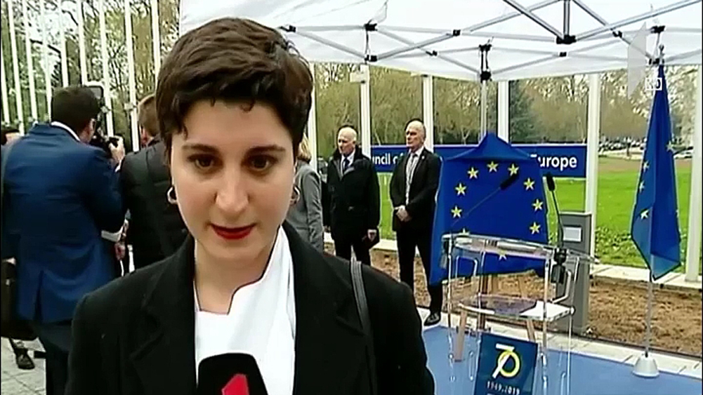 ევროპის საბჭოს სასახლის წინ ზურაბ ჟვანიას ვარსკვლავი გაიხსნა