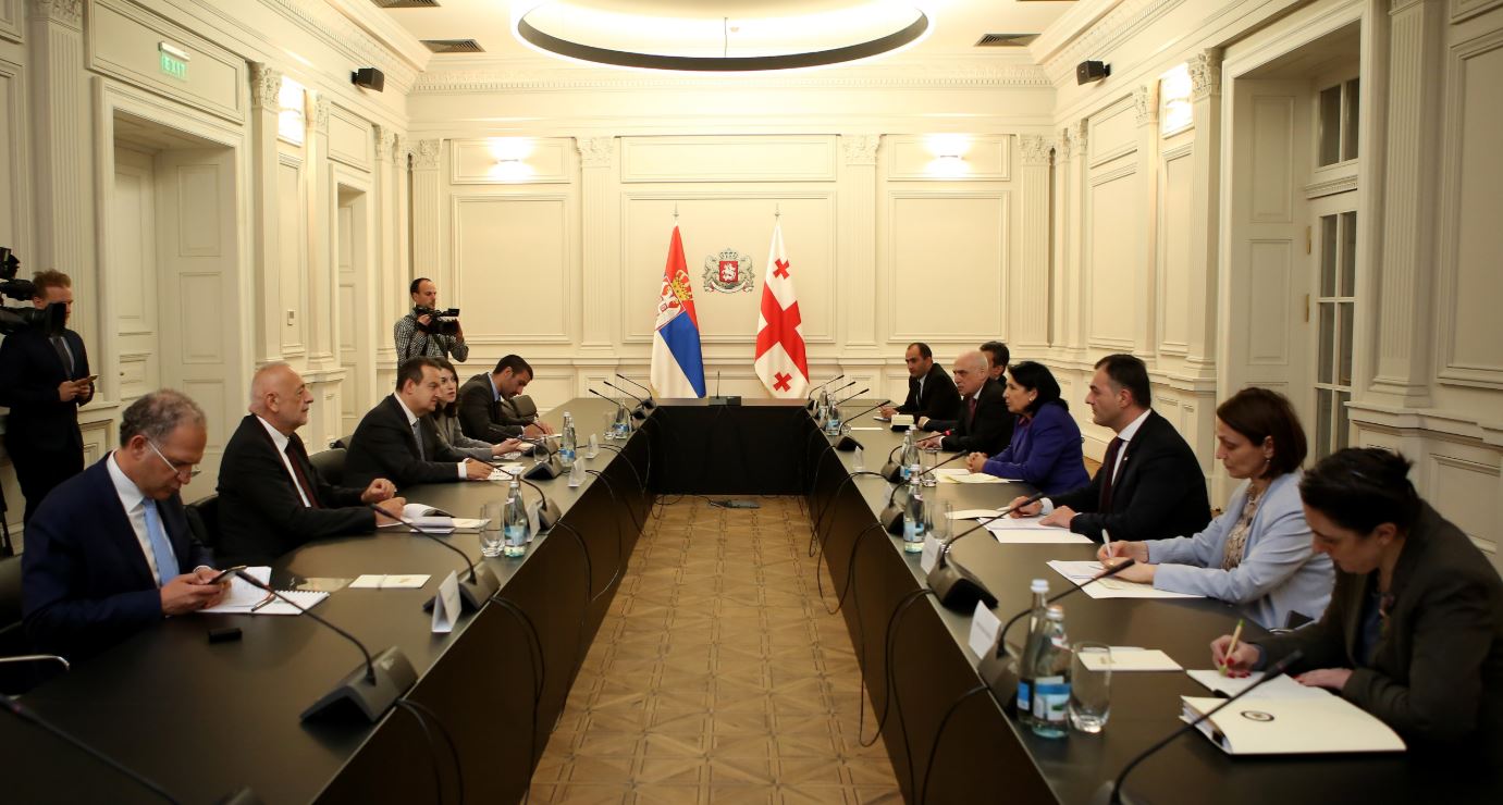 სალომე ზურაბიშვილი სერბეთის პრემიერ-მინისტრის პირველ მოადგილეს, სერბეთის საგარეო საქმეთა მინისტრ ივიცა დაჩიჩს შეხვდა