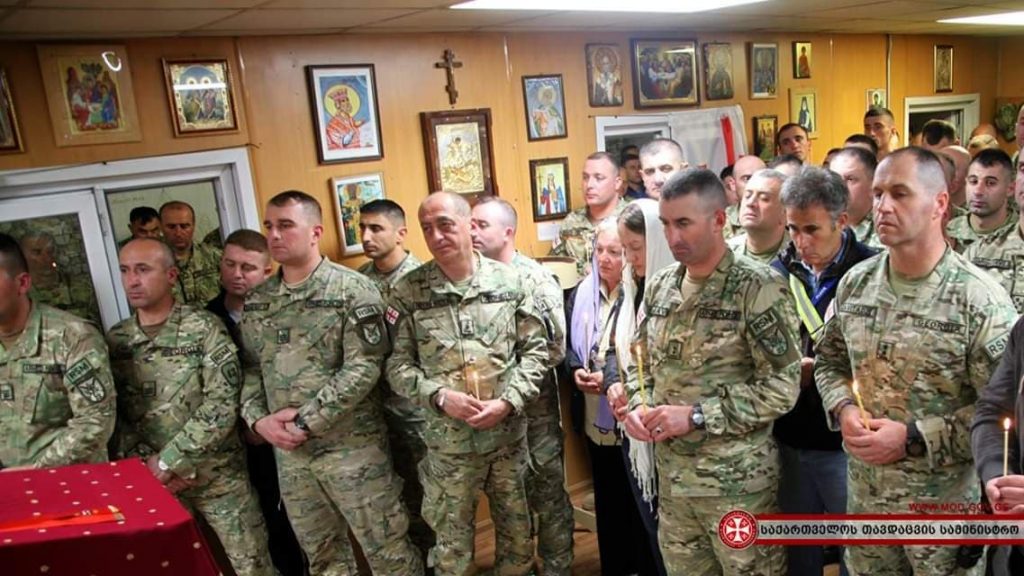 ქართველმა სამხედროებმა აღდგომის დღესასწაული ავღანეთში ბაგრამის საავიაციო ბაზაზე აღნიშნეს