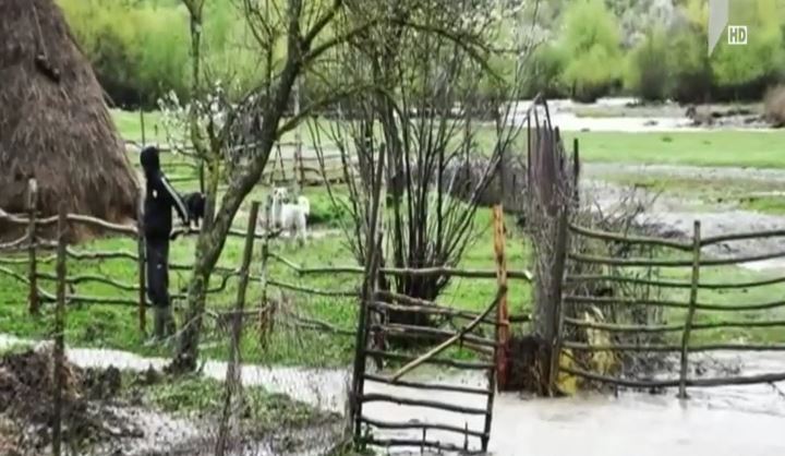 თიანეთში უხვმა ნალექმა პრობლემები შექმნა
