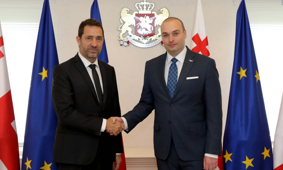მამუკა ბახტაძემ საფრანგეთის შინაგან საქმეთა მინისტრს უმასპინძლა